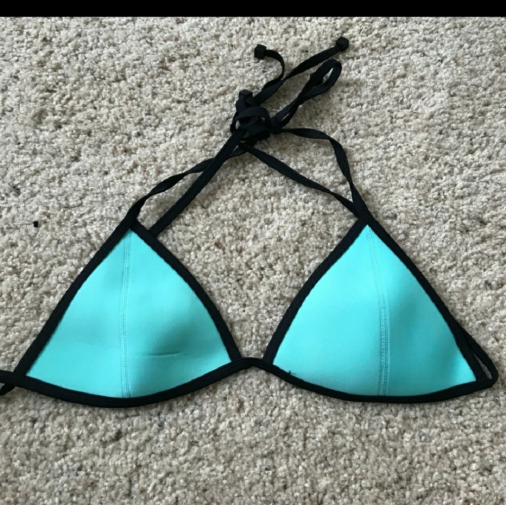 Blue Triangl Tie top Large