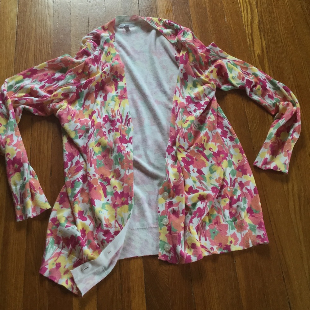 NWOT Gap floral cardigan XXL