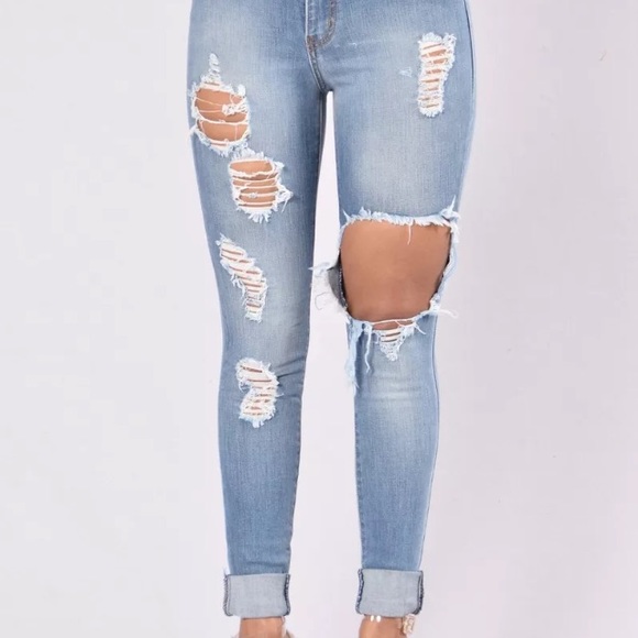 distraught jeans cute - Picture 4 of 8