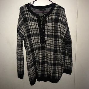 Forever 21 sweater with lace-up front.
