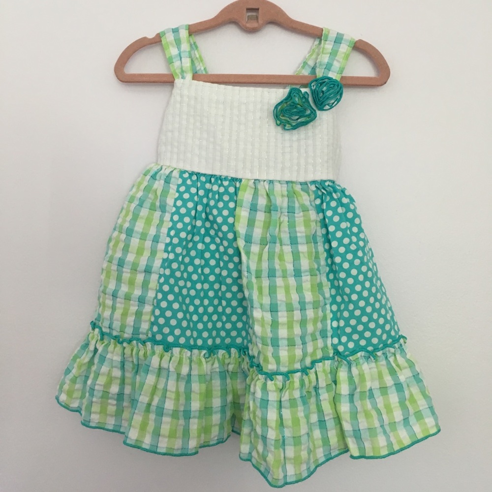Baby Girl Polka Dot & Gingham Dress