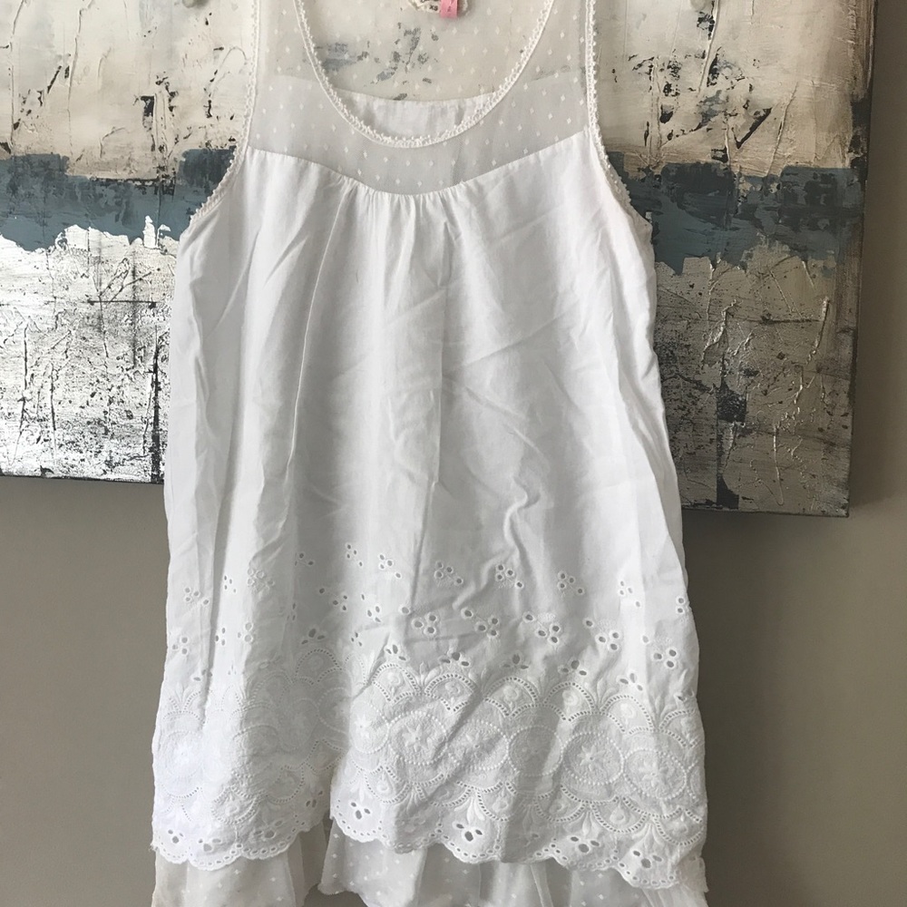 Lillis closet white eyelet dress XS