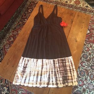 Prana tie-dye cotton halter dress