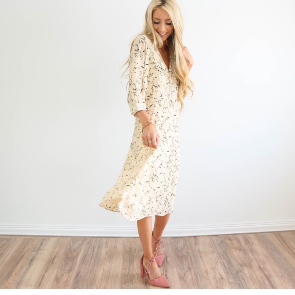 Printed petals dress by Stevie & Co. NWT