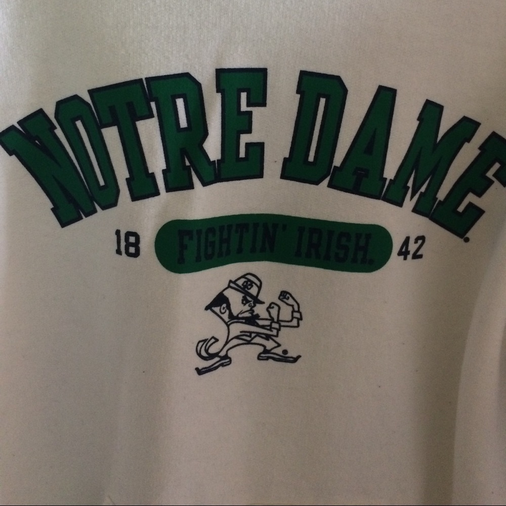 White Notre Dame Sweatshirt worn once!