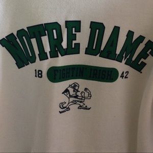 White Notre Dame Sweatshirt worn once!