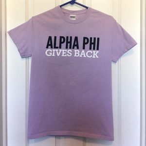 Alpha Phi Gives Back Shirt