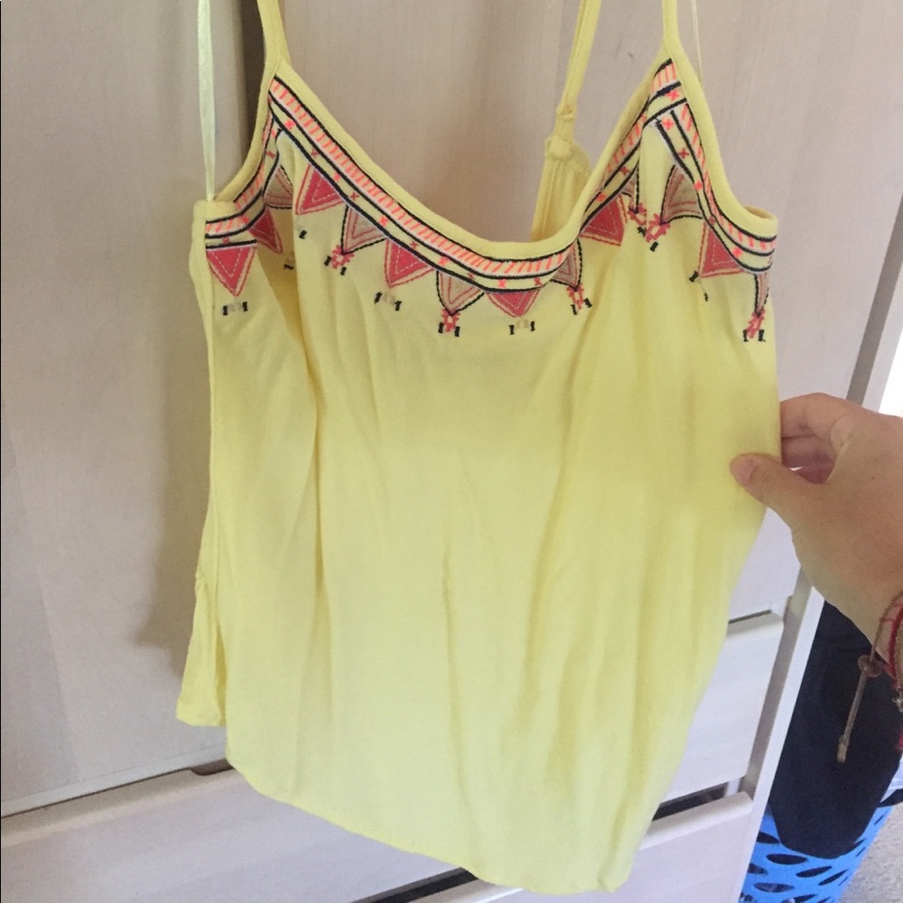 Yellow flowy camisole from MONTPELLIER, FRANCE