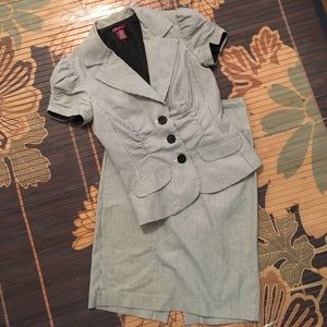 Chic pinstriped suit