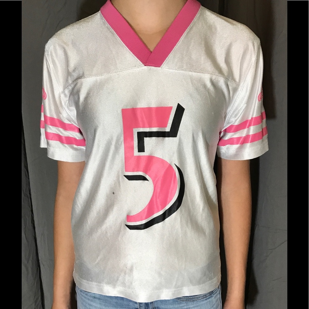 NFL Team Apparel Ravens Flacco 5 Pink Jersey