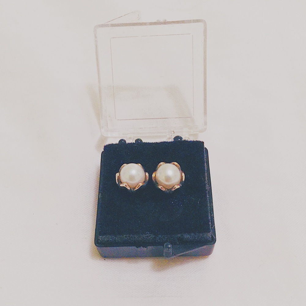 Pandora Pearl Earrings