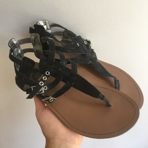 Black Bongo Sandals