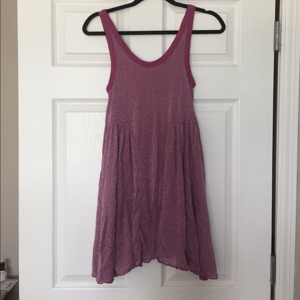 Free People Beach purple metallic dress