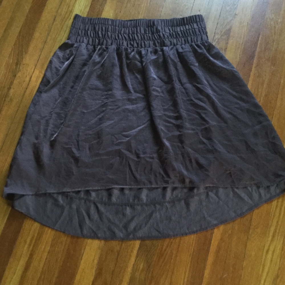 Lane Bryant dark brown high low skirt 18/20