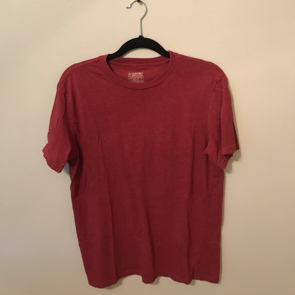 Mission supply burgundy tee