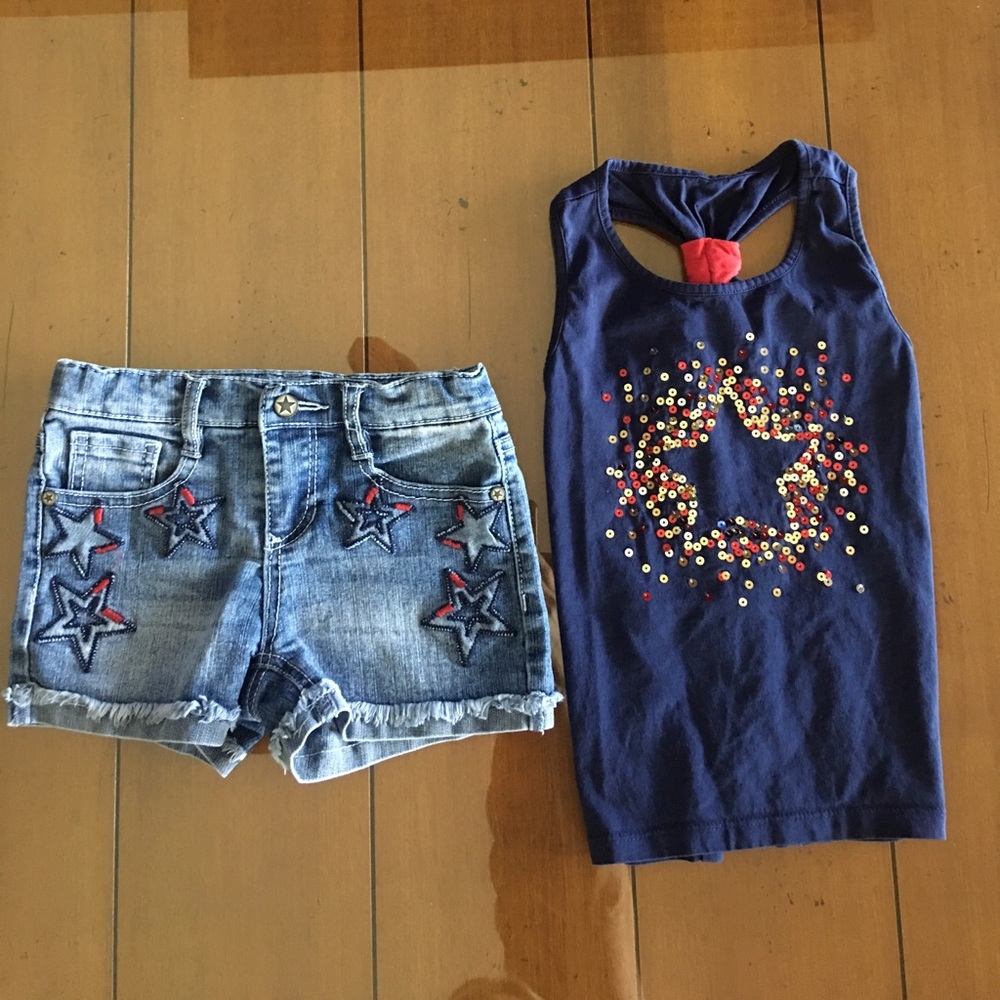Girls Shorts & Tank Top Set