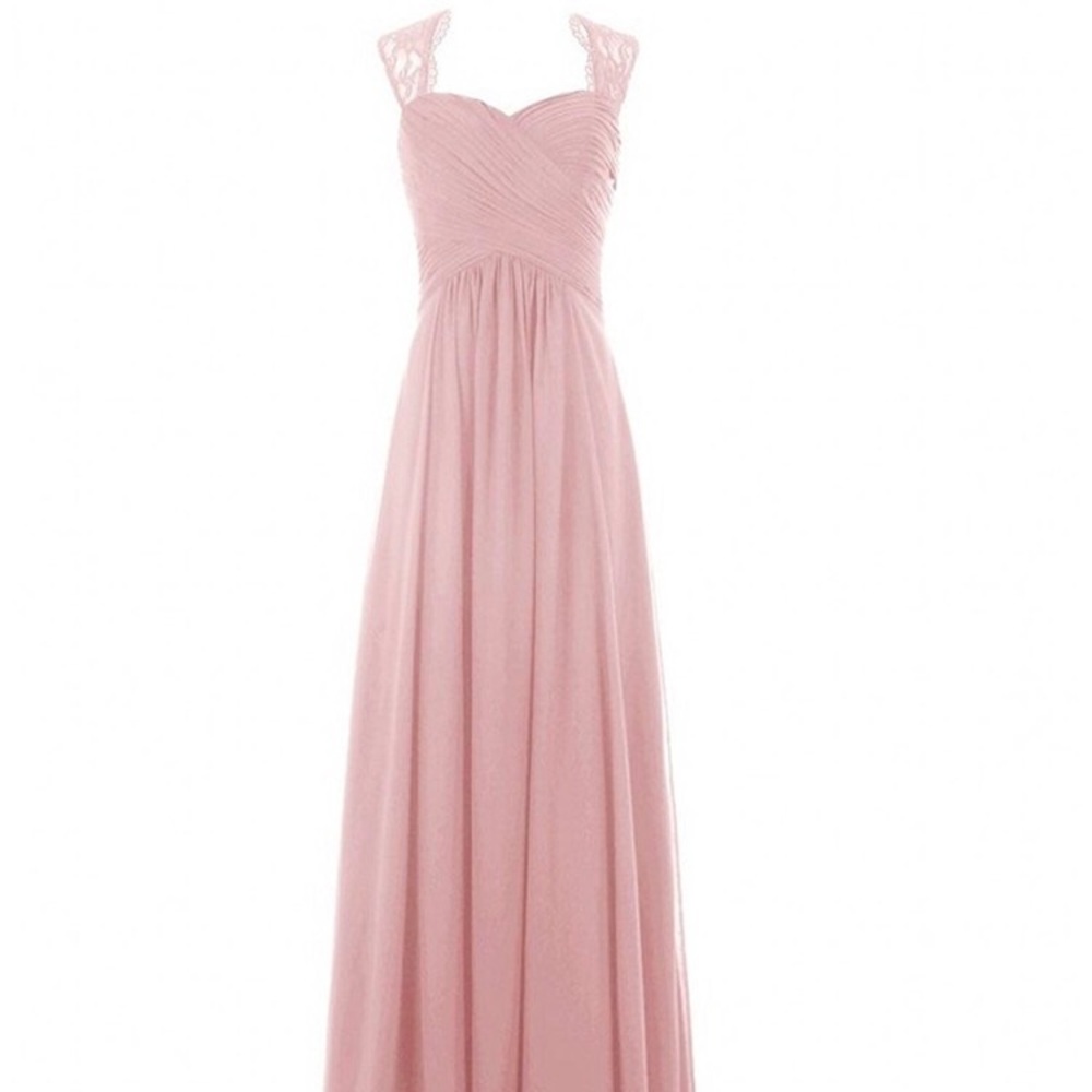 Blush pink bridesmaid dress