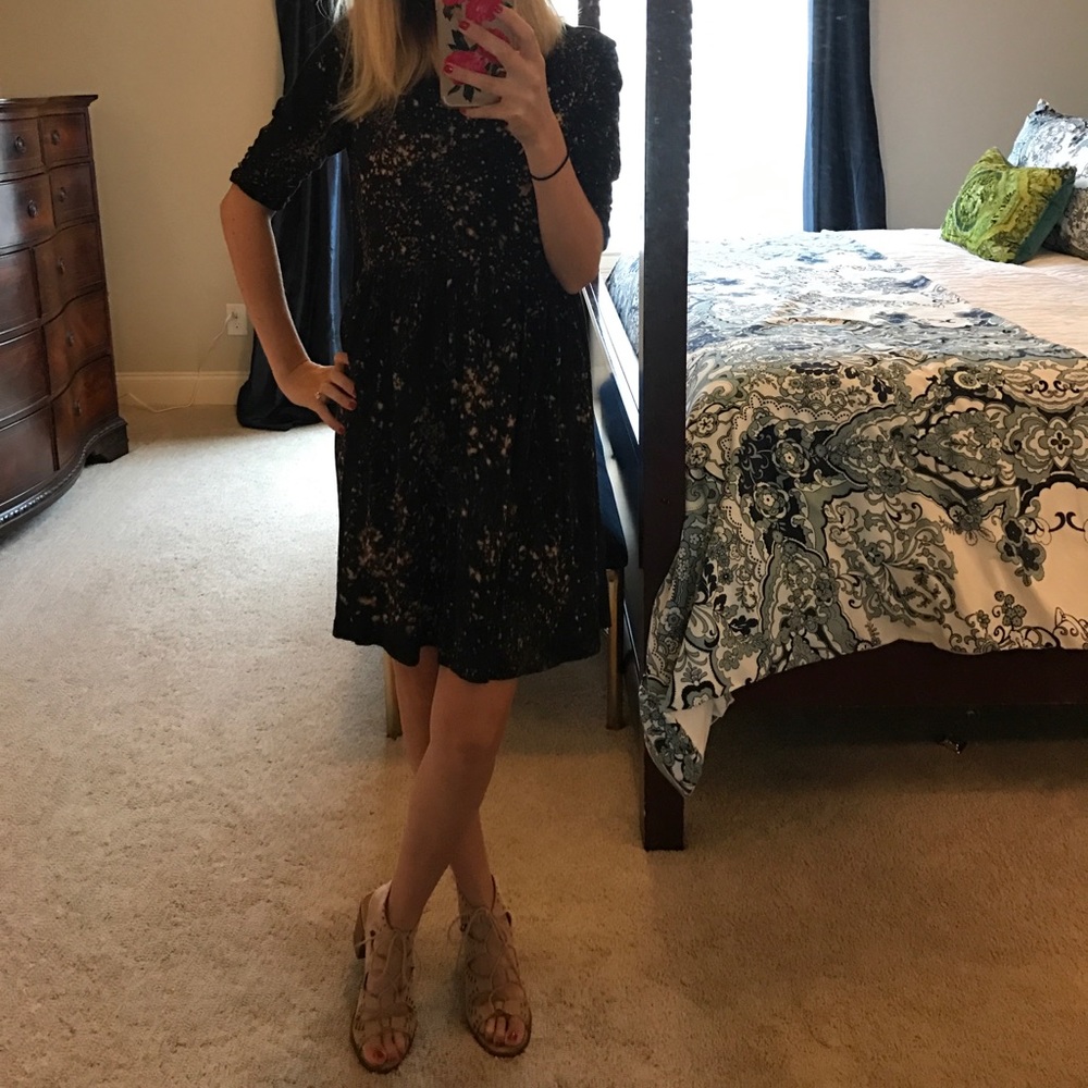 ASOS BABYDOLL PAINT SPLAT DRESS