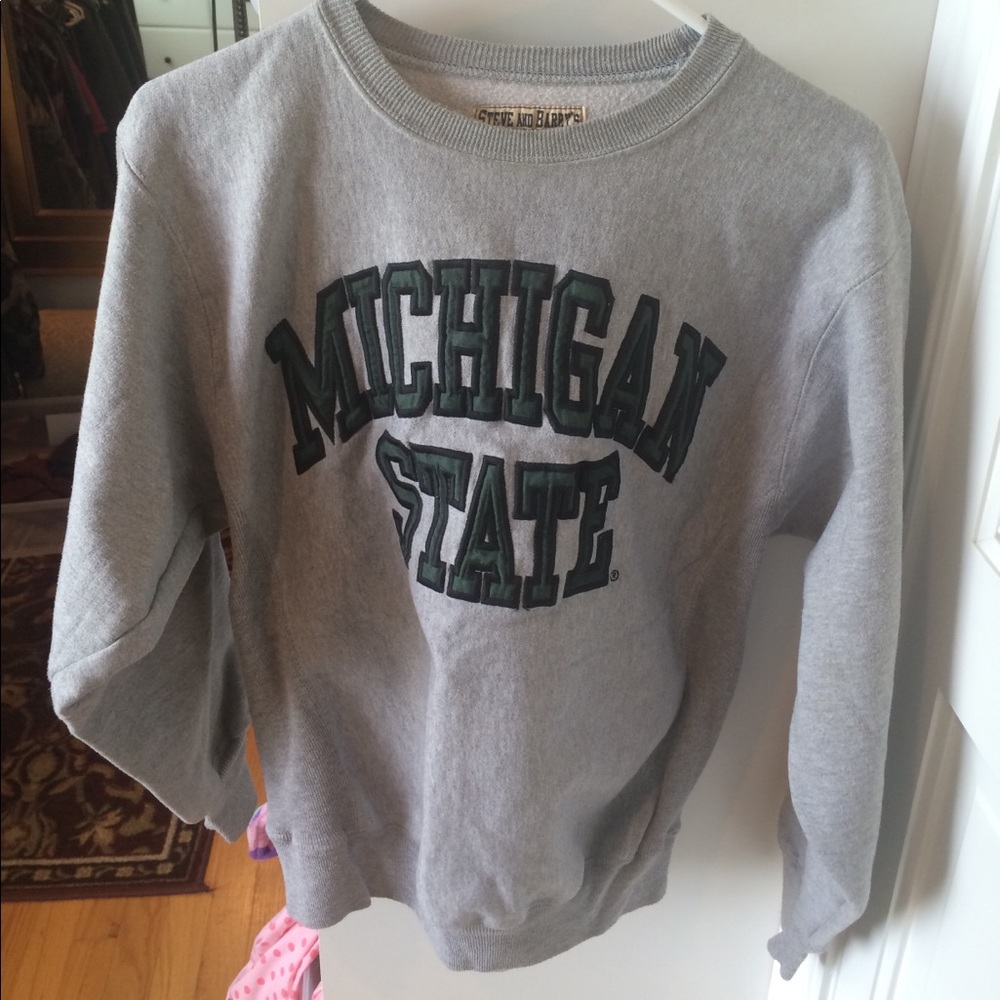 Grey Michigan State hoodie
