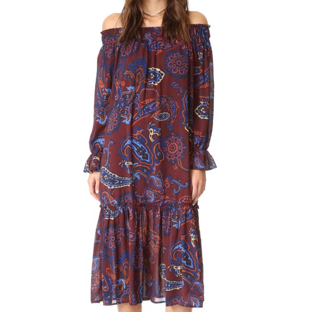 Paisley Off The Should Dress