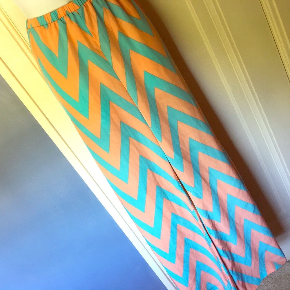 Chevron palazzo pants