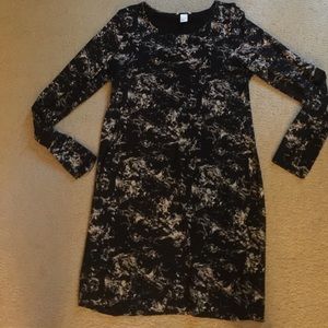 Long sleeve midi body con dress