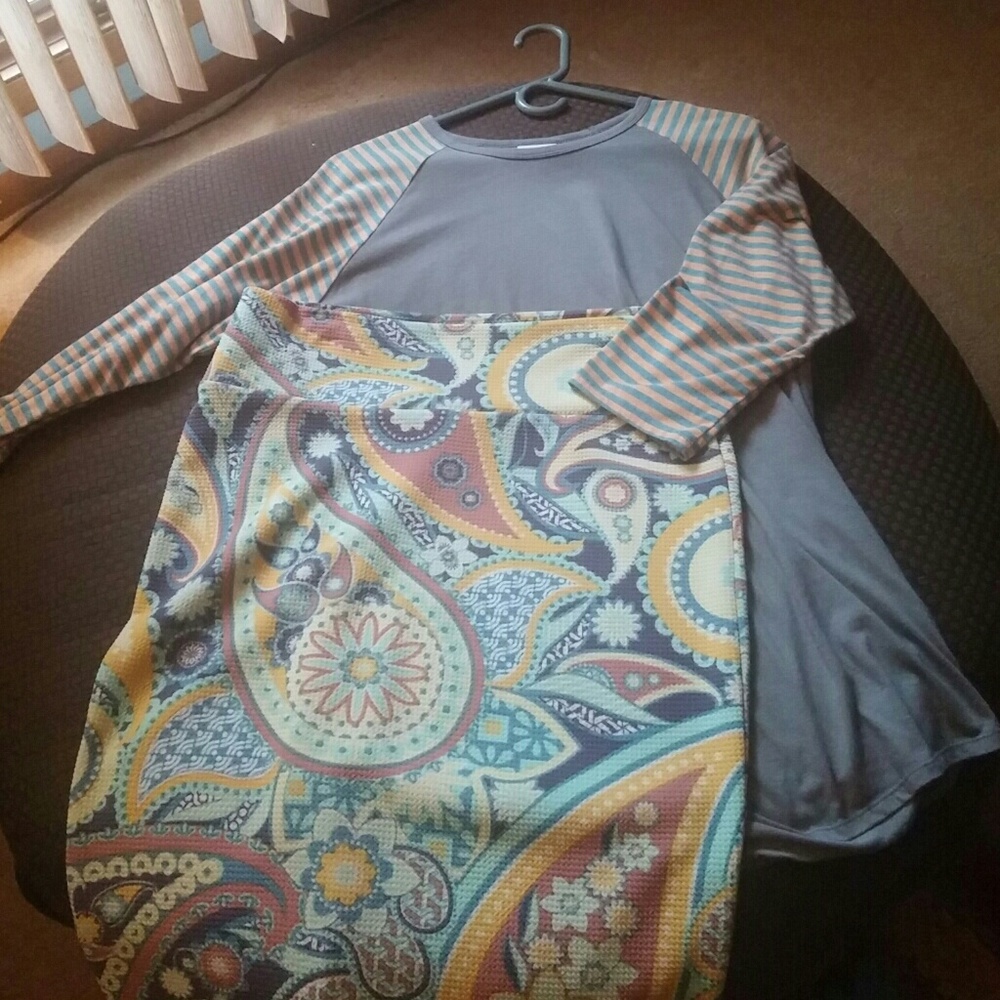 Beautiful Lularoe Randy and Cassie Set XL/L