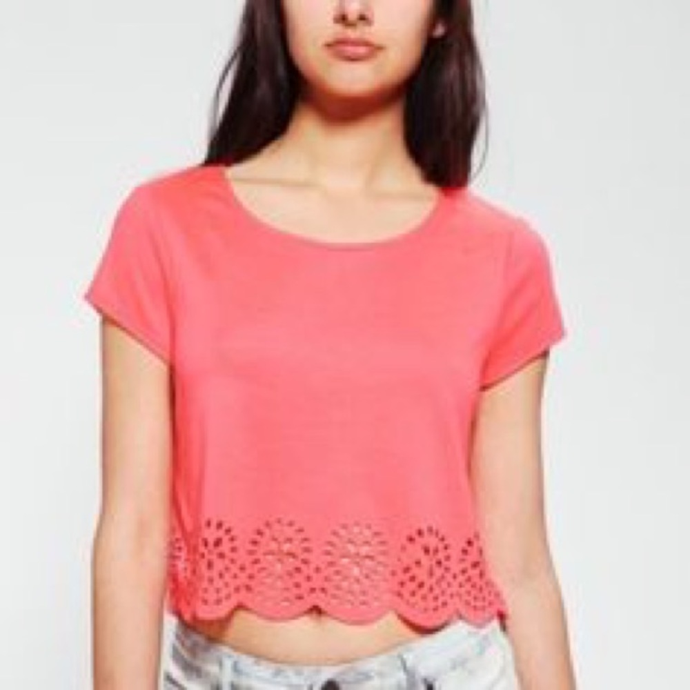 Urban Outfitters Laser Cut Crop Top