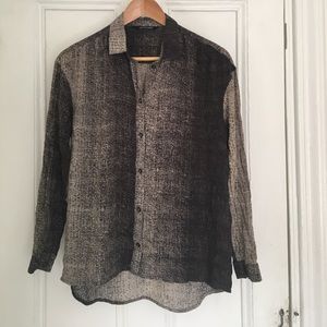 Won Hundred Breezy Button Down Sz 34