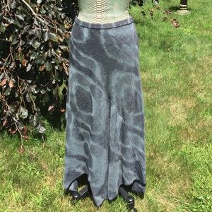 SALE Peruvian Connection Gray Pink Maxi Skirt