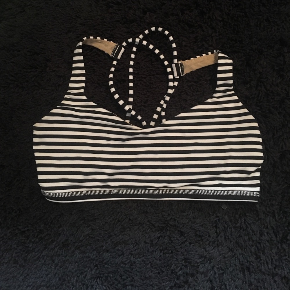 Lululemon Free to Be Sports Bra - Stripes Size 4