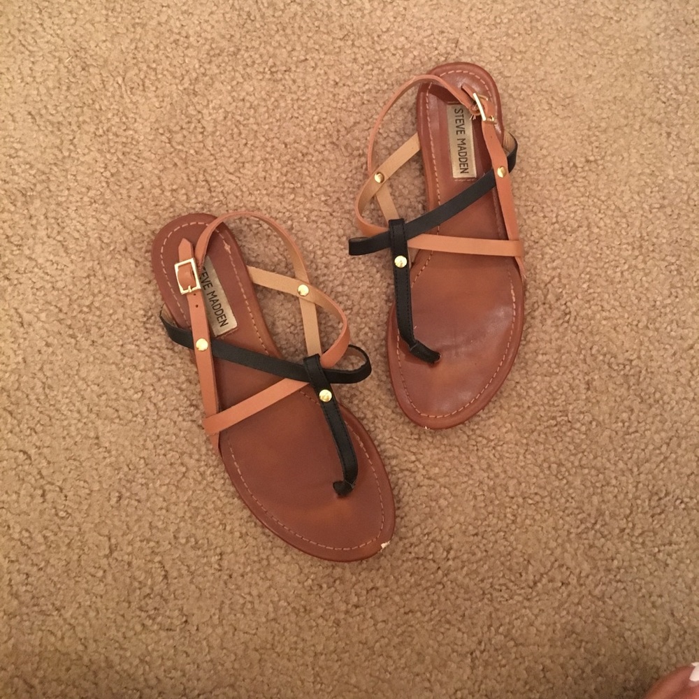 Steve Madden Leather Strappy Sandals
