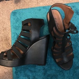 Lucky Brand Wedge strap heels
