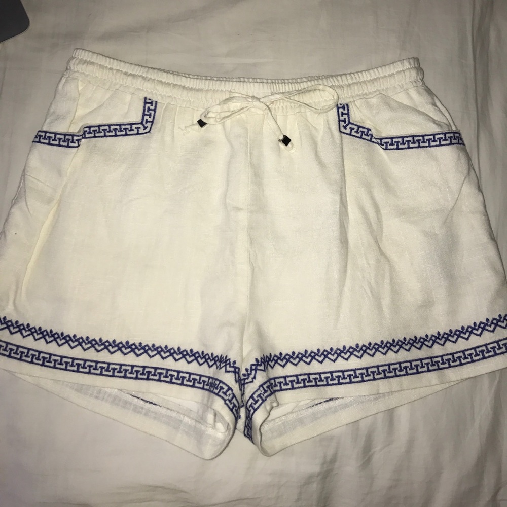 Blue detailing shorts