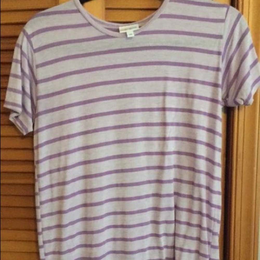 Lularoe Gracie size 14 purple stripes