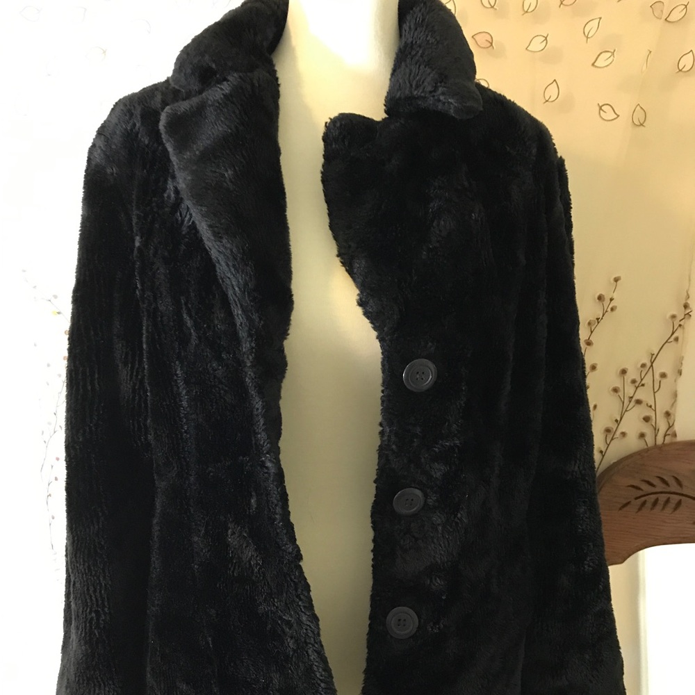 Heavy Faux Fur Reversible Coat