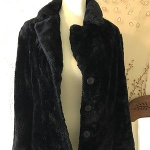 Heavy Faux Fur Reversible Coat