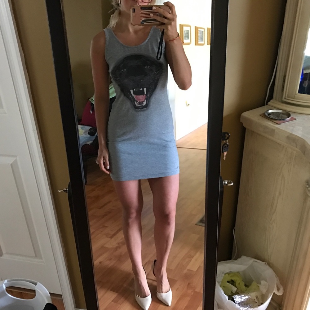 Stretchy slip tank dress