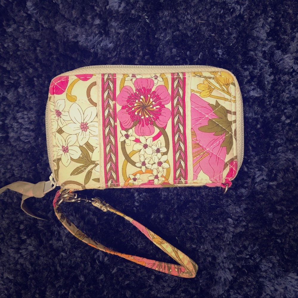 Vera Bradley gray wristlet