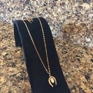 Horseshoe necklace and double horseshoe ring 10k