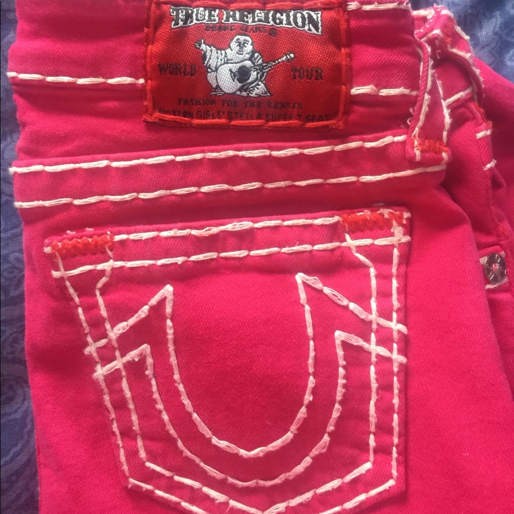 Girls skinny Pink True Religion