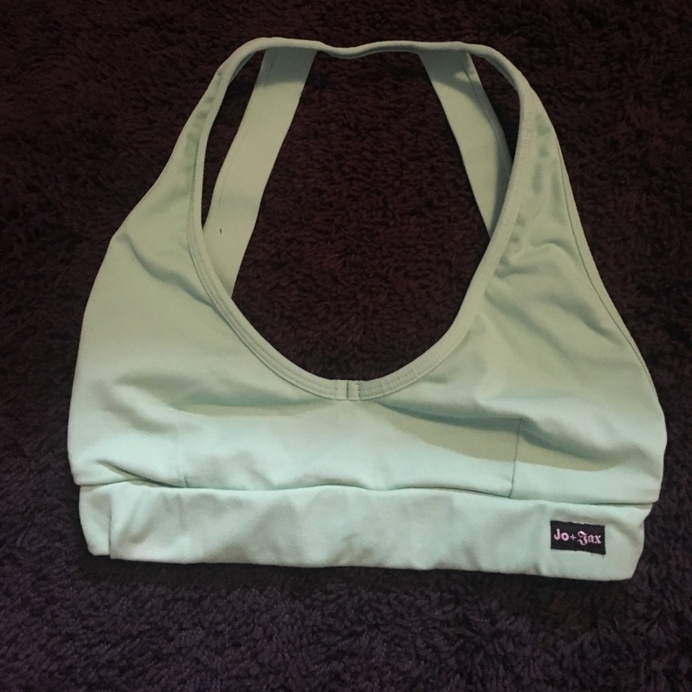 Jo + Jax Tri Top Sports Bra - Seafoam Green Size M