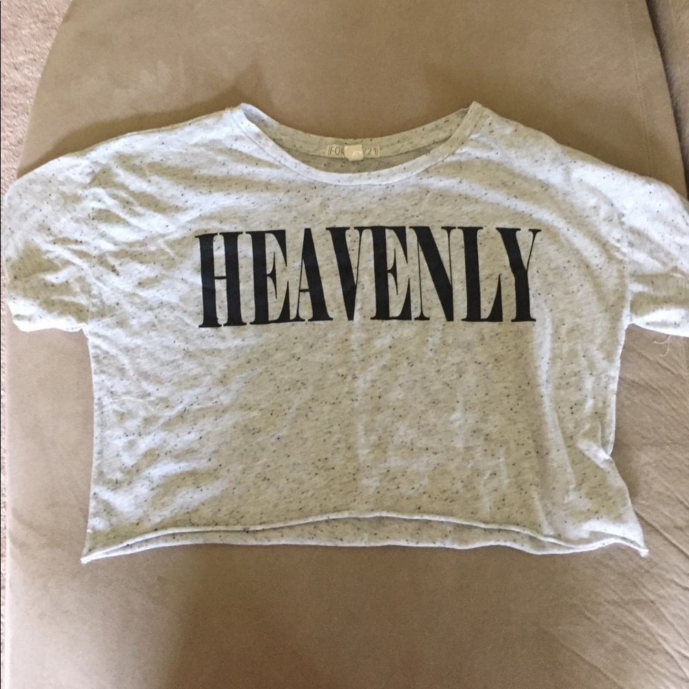 Heavenly printed crop top