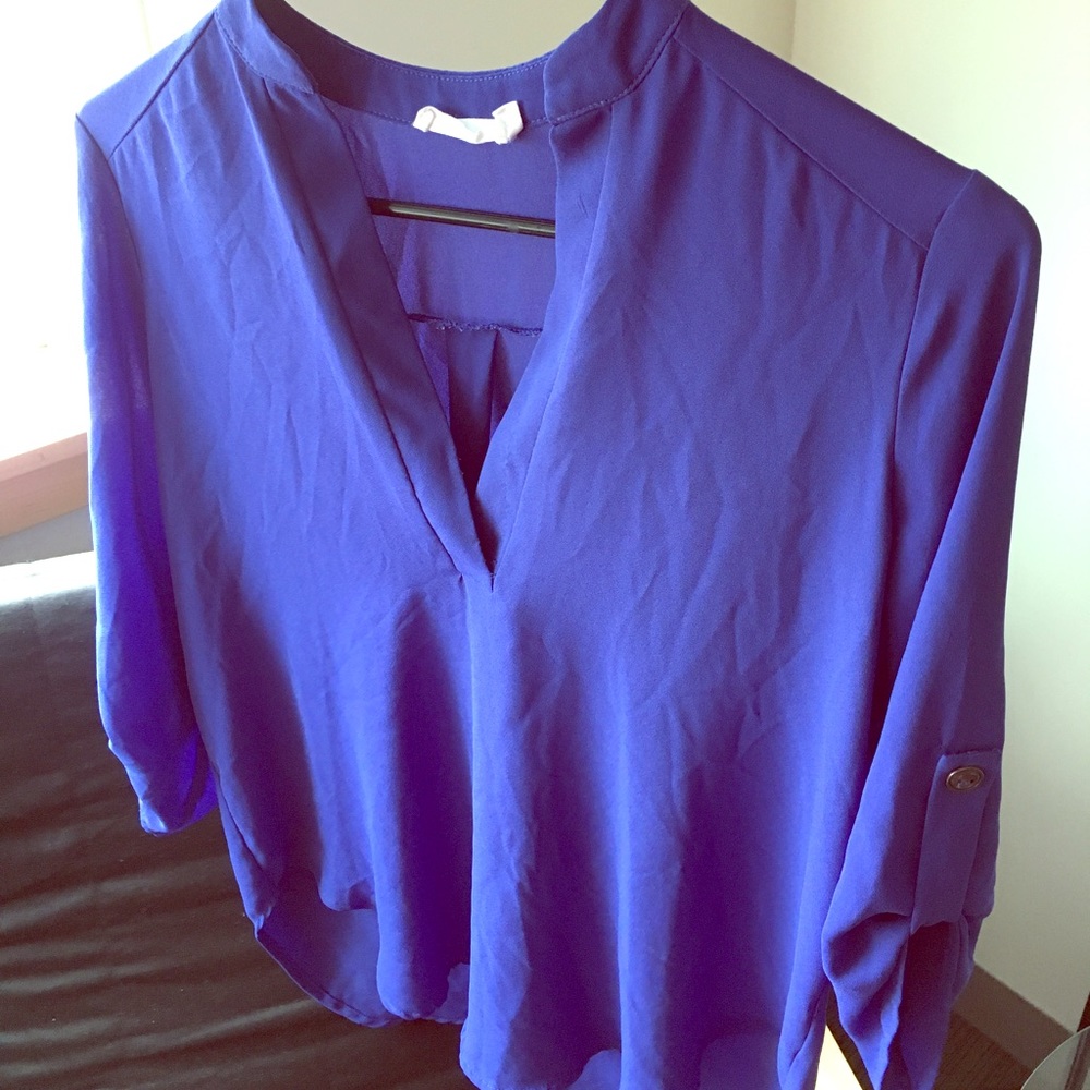 Lush royal blue blouse