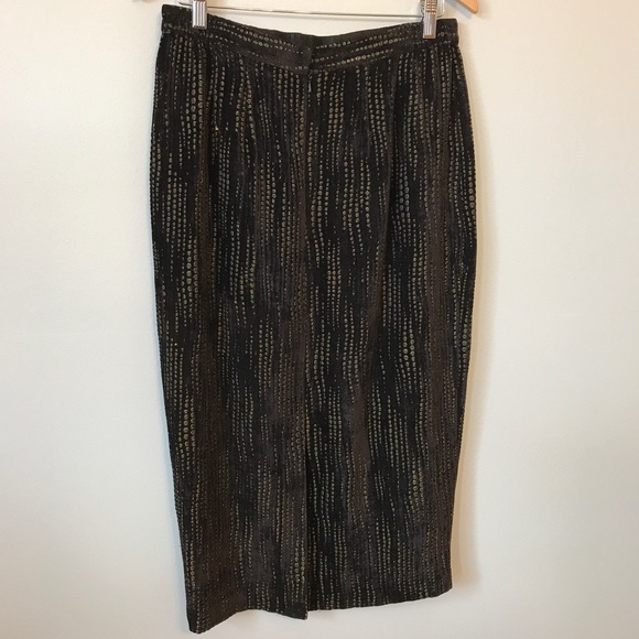 High waisted textured midi skirt - Picture 5 of 7