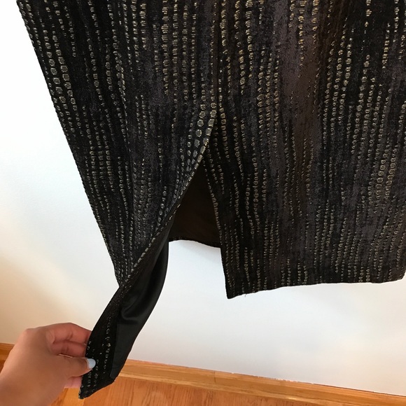 High waisted textured midi skirt - Picture 6 of 7