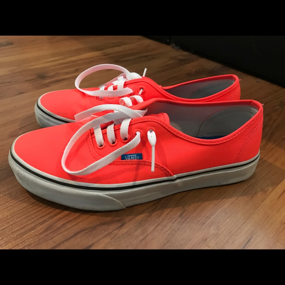 Bright orange Vans