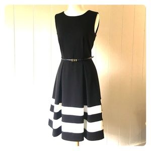 ✨Stunning Ellen Tracy black and white size 2 dress