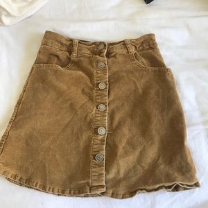 Brandy Melville Tan Button up Skirt
