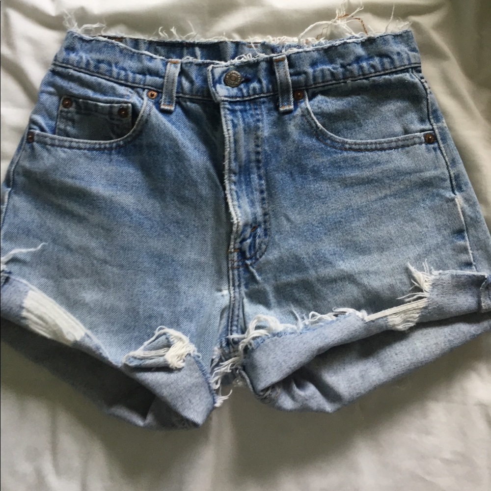 Vintage Levi denim cutoff shorts
